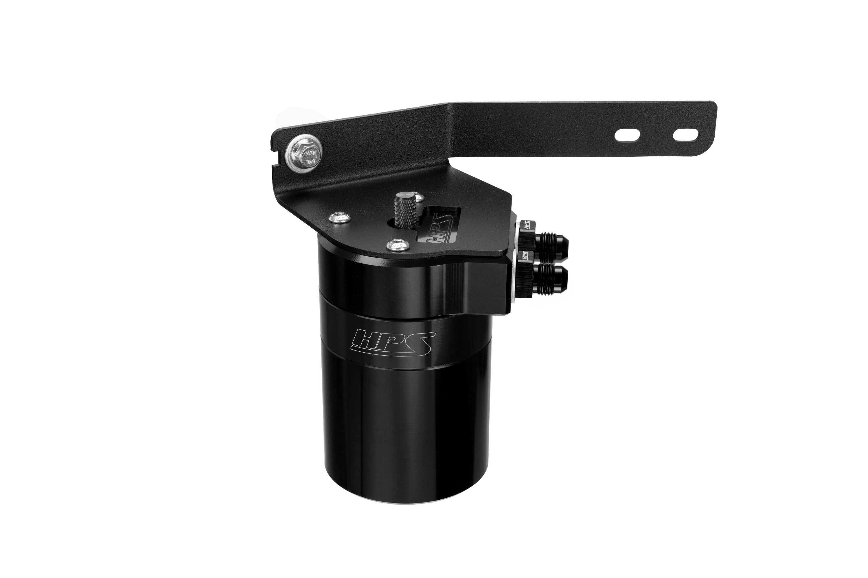 HPS Performance Oil Catch Can Kit 860-031WB Black - 860-031WB