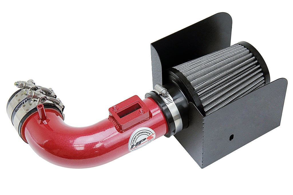 HPS Performance Air Intake Kit With Heat Shield 827-704R Red - 827-704R