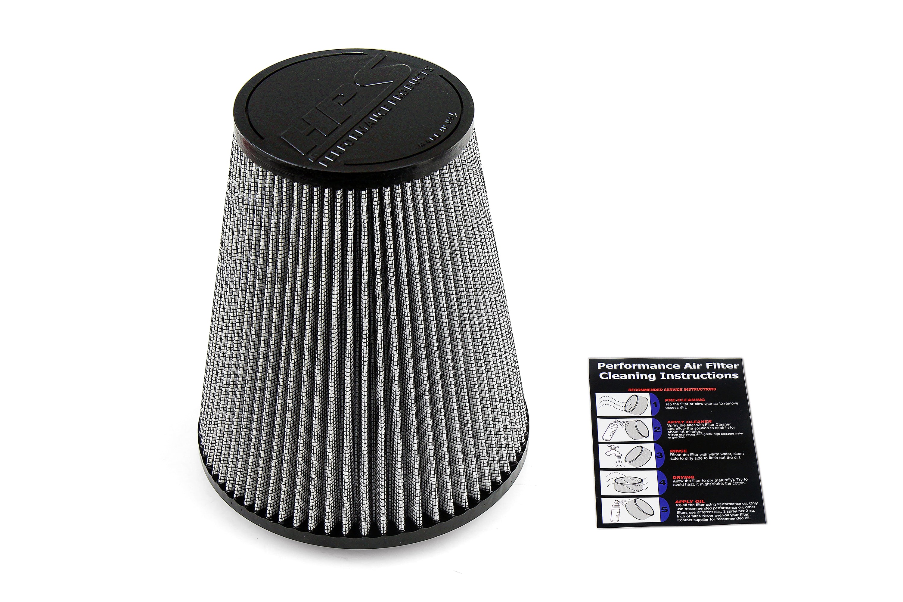 HPS Performance Air Filter 4-1/2" ID, 9" Element Length, 9-1/2" Overall Length, HPS-4328