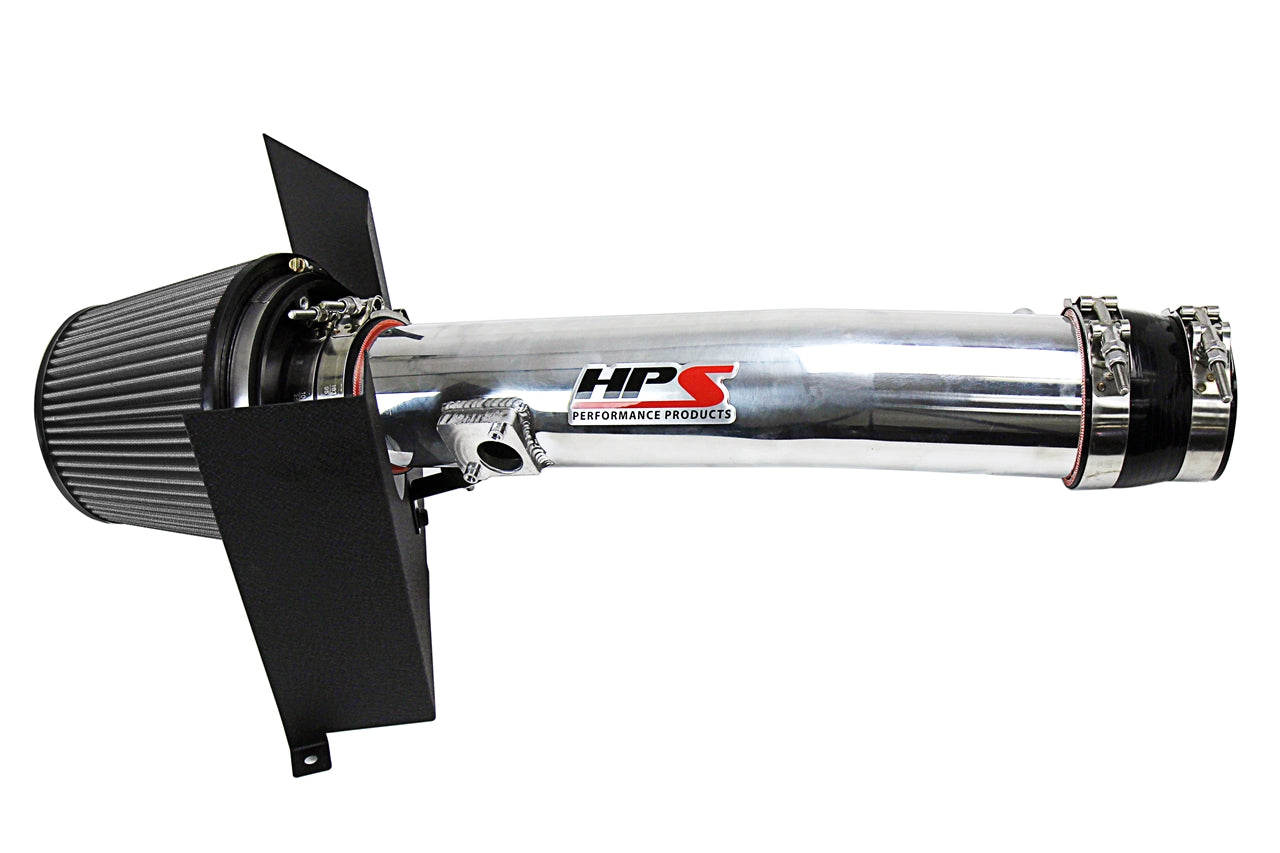 HPS Performance Air Intake Kit With Heat Shield 827-583P Polished - 827-583P