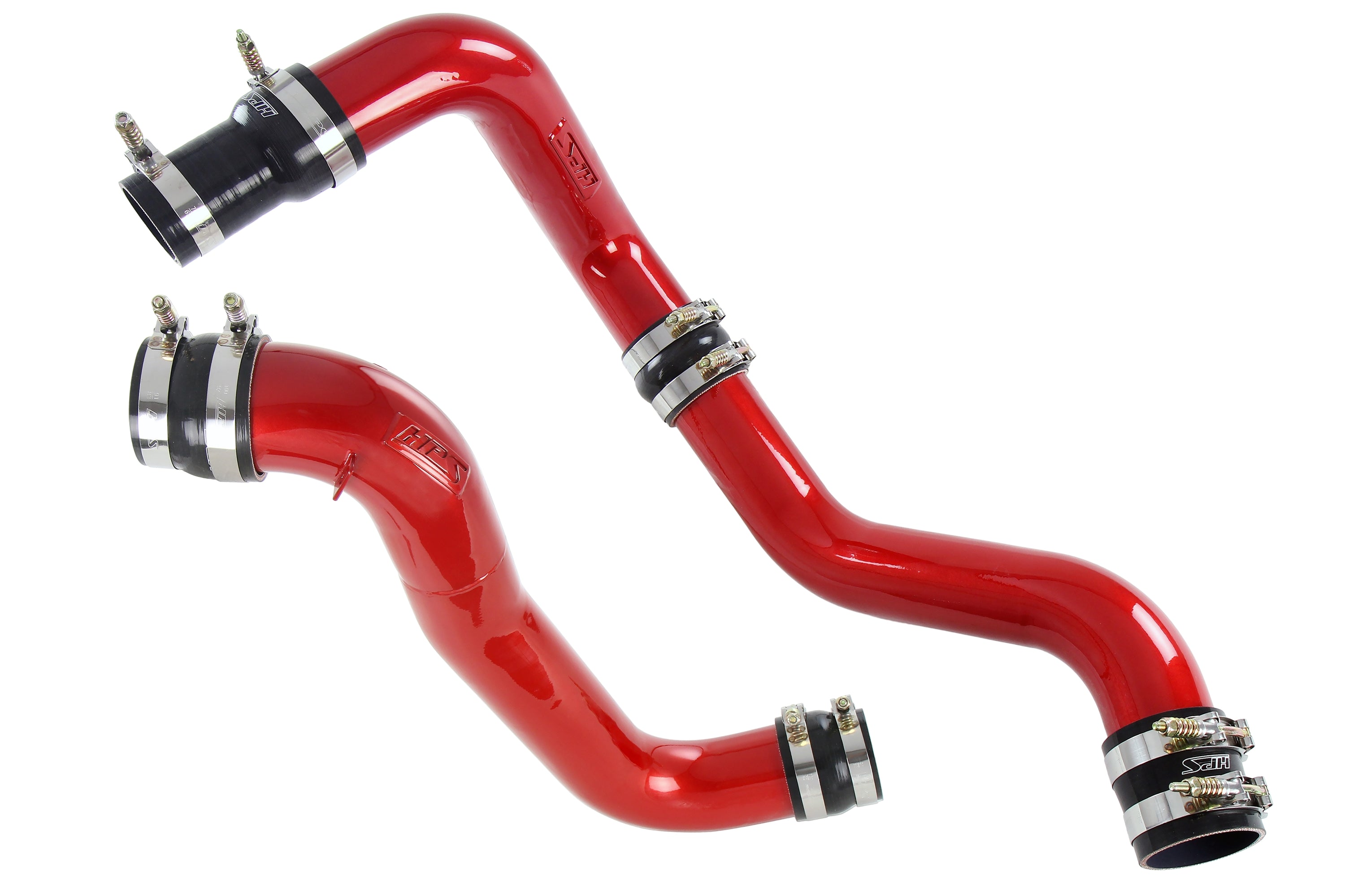 HPS Performance Hot and Cold Side Charge Pipe Kit 17-150R Red - 17-150R