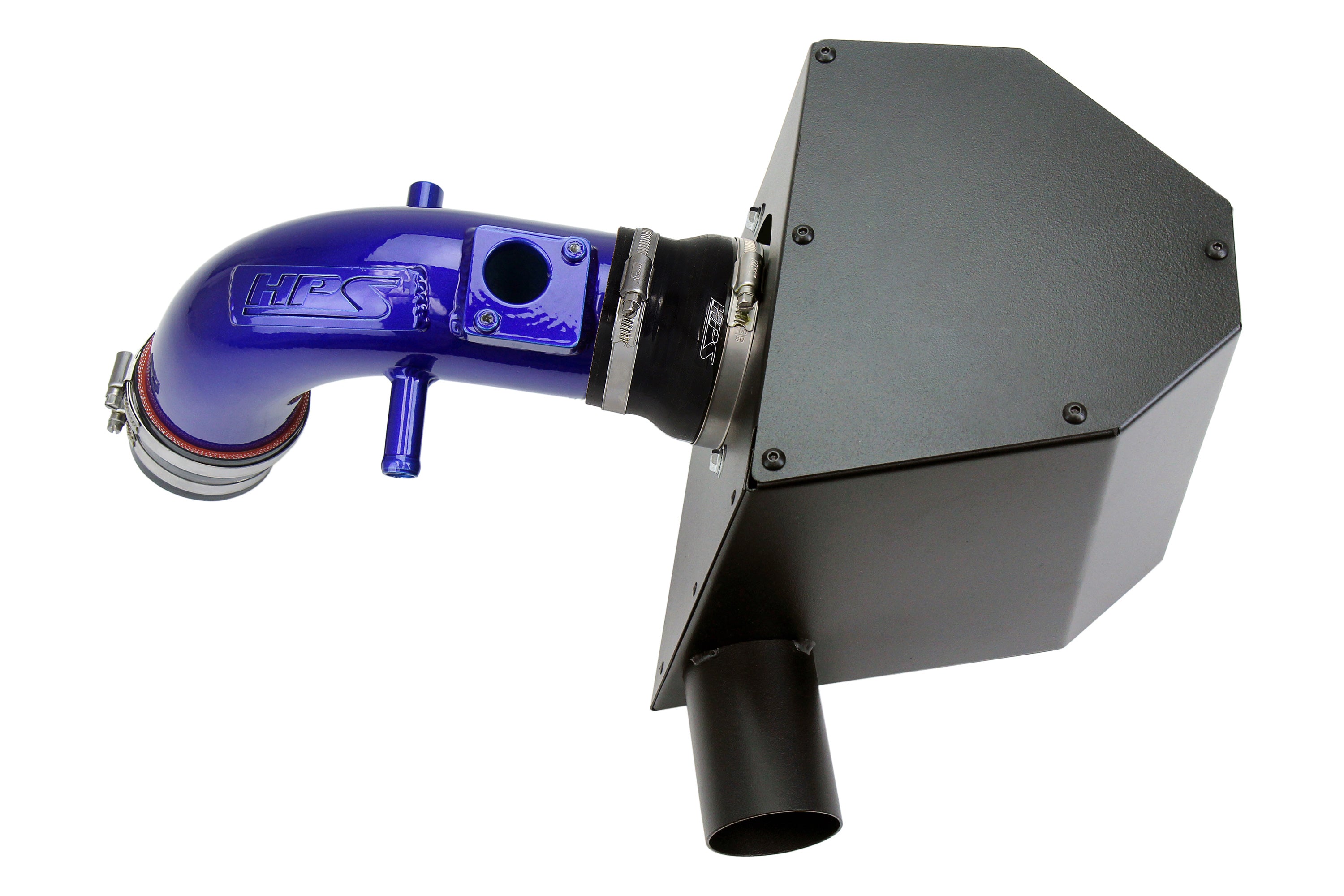 HPS Performance Air Intake Kit With Heat Shield 827-693BL Blue - 827-693BL