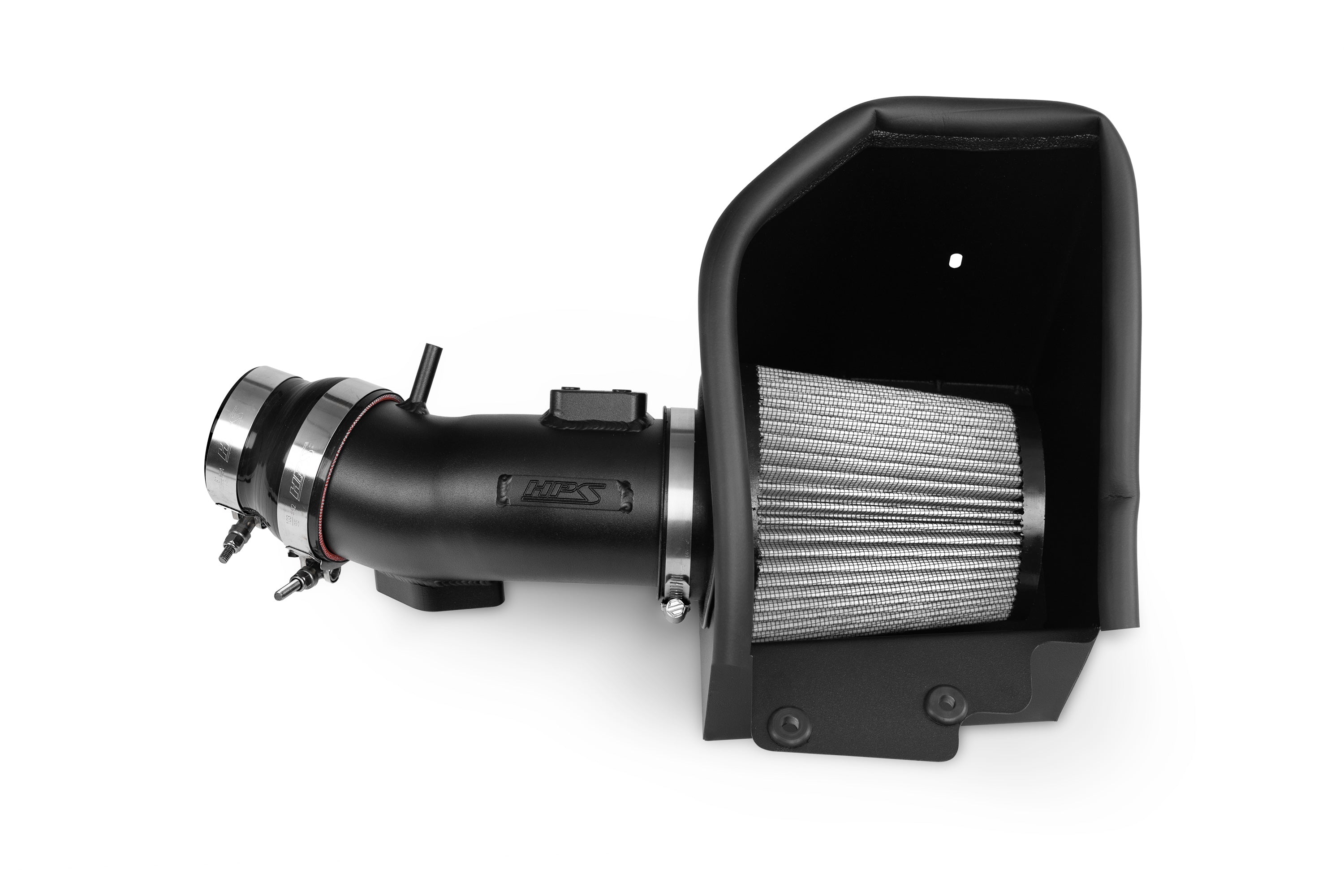 HPS Performance Air Intake Kit With Heat Shield 827-736WB Black - 827-736WB