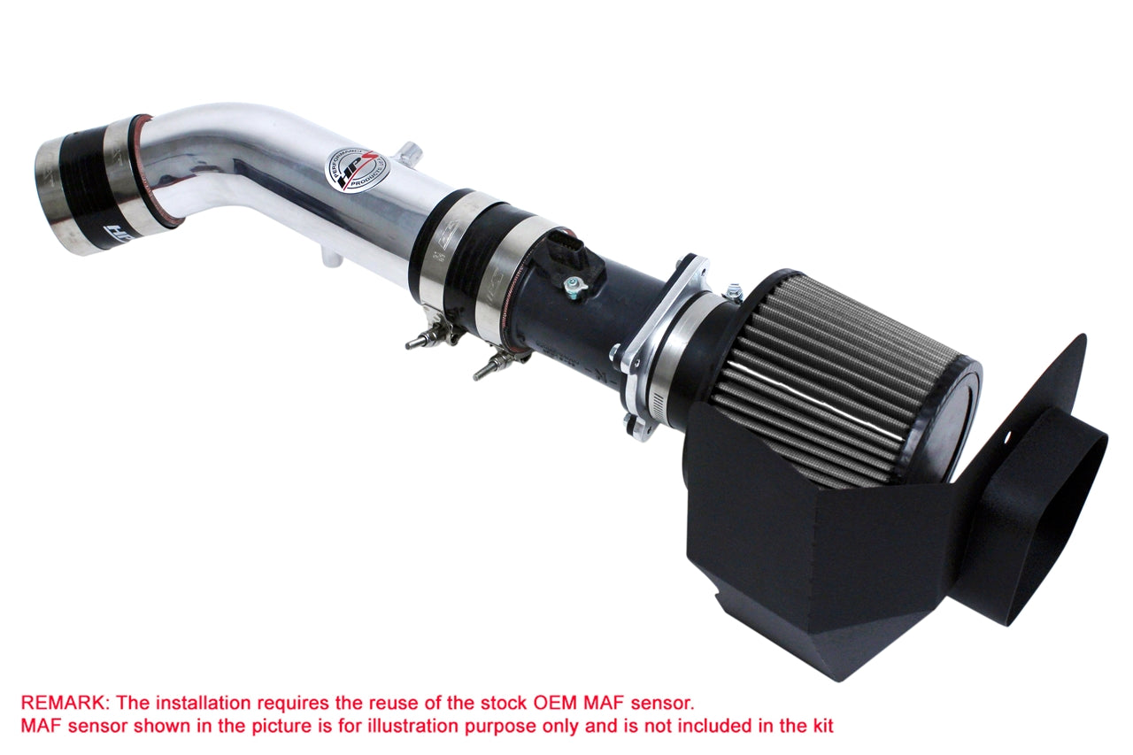 HPS Performance Air Intake Kit With Heat Shield 827-520P Polished - 827-520P