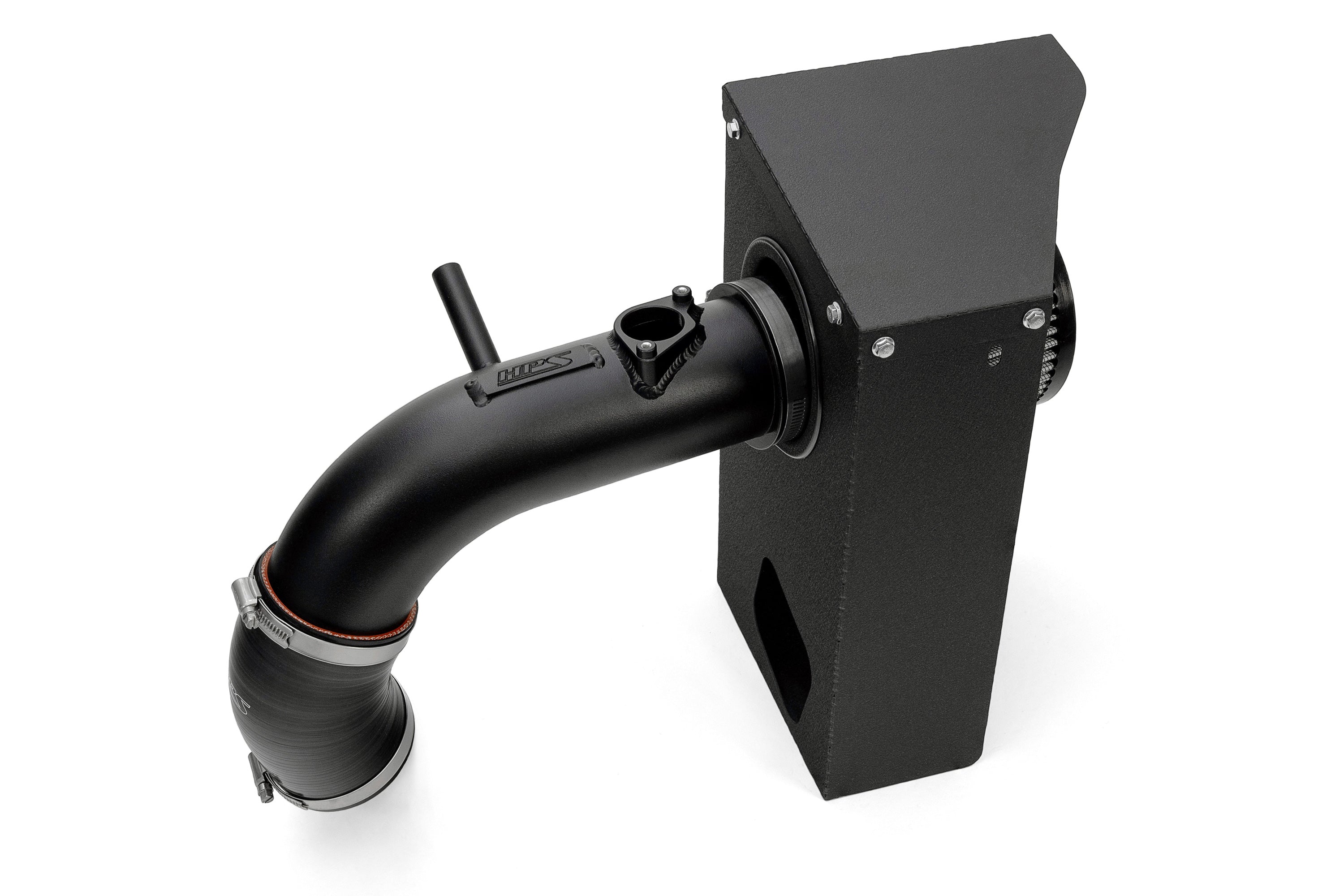 HPS Performance Air Intake Kit With Heat Shield 827-768WB Black - 827-768WB