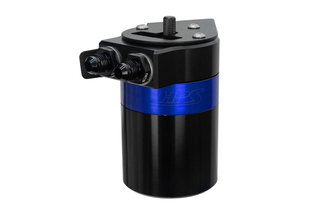 HPS Performance Oil Catch Can Kit 860-013BL, Blue - 860-013BL