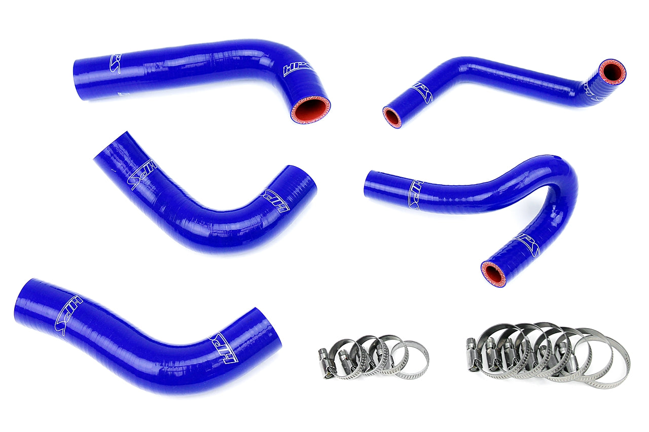HPS Performance Hps Silicone Radiator And Heater Coolant Hose Kit 57 1412 Blue Blue - 57-1412-BLUE