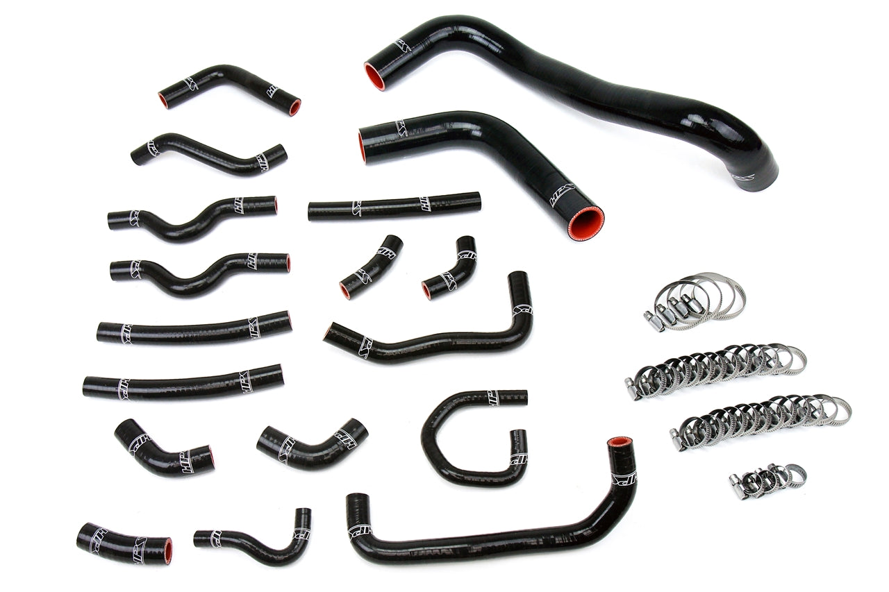 HPS Performance Hps Silicone Radiator And Heater Coolant Hose Kit 57 1914 Blk Black - 57-1914-BLK
