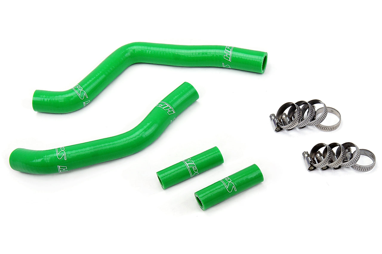 HPS Performance Hps Silicone Radiator Coolant Hose Kit 57 1365 Grn Green - 57-1365-GRN