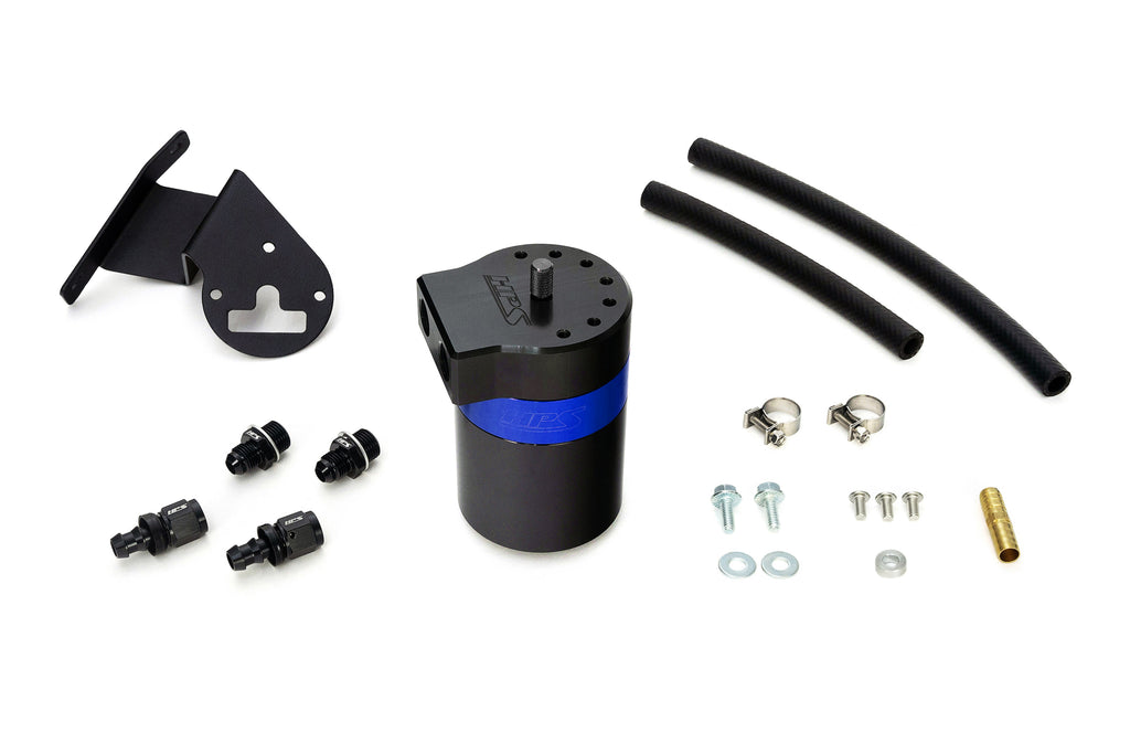 HPS Performance Oil Catch Can Kit 860-013BL, Blue - 860-013BL