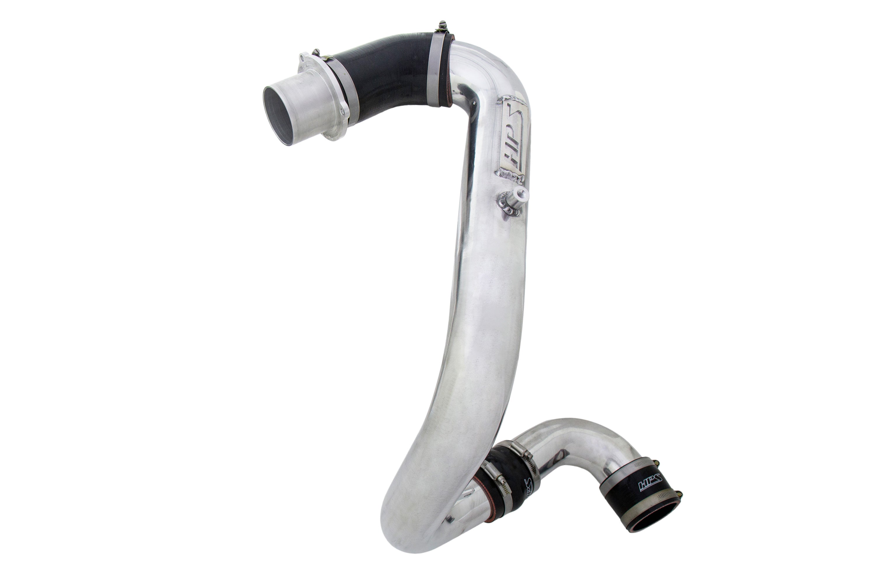 HPS Performance Hot Side Charge Pipe Kit 17-128P Polished - 17-128P