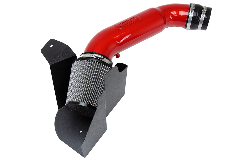 HPS Performance Air Intake Kit With Heat Shield 827-676R Red - 827-676R
