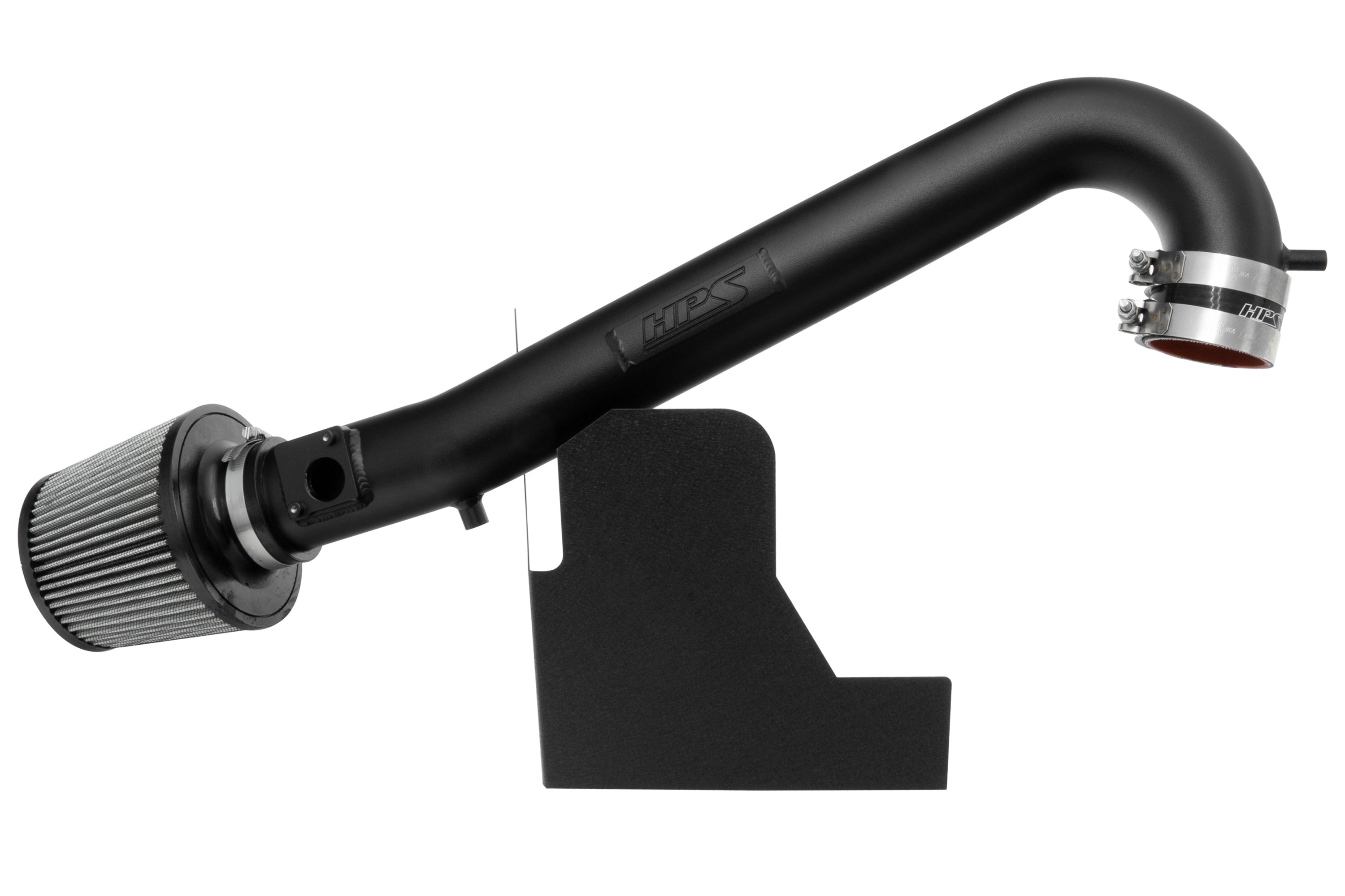 HPS Performance Air Intake Kit With Heat Shield 827-563WB Black - 827-563WB