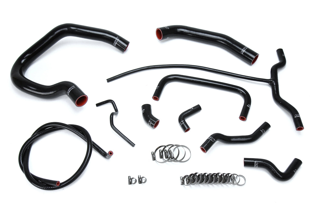 HPS Performance Hps Silicone Radiator And Heater Coolant Hose Kit 57 1661 Blk Black - 57-1661-BLK