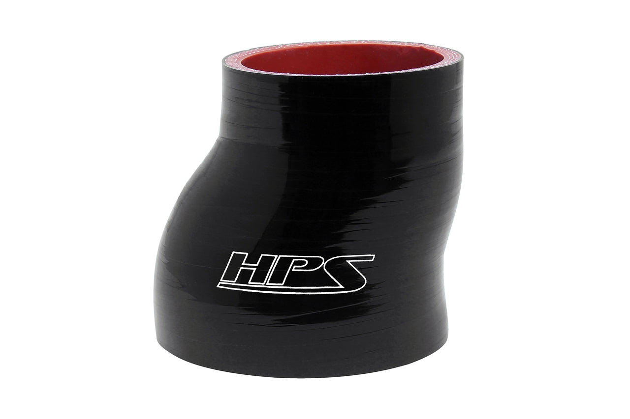 HPS Performance Hps Silicone Offset Reducing Coupler 2"   2 1/4" Id, 3" Length Htsor 200 225 Blk Black - HTSOR-200-225-BLK