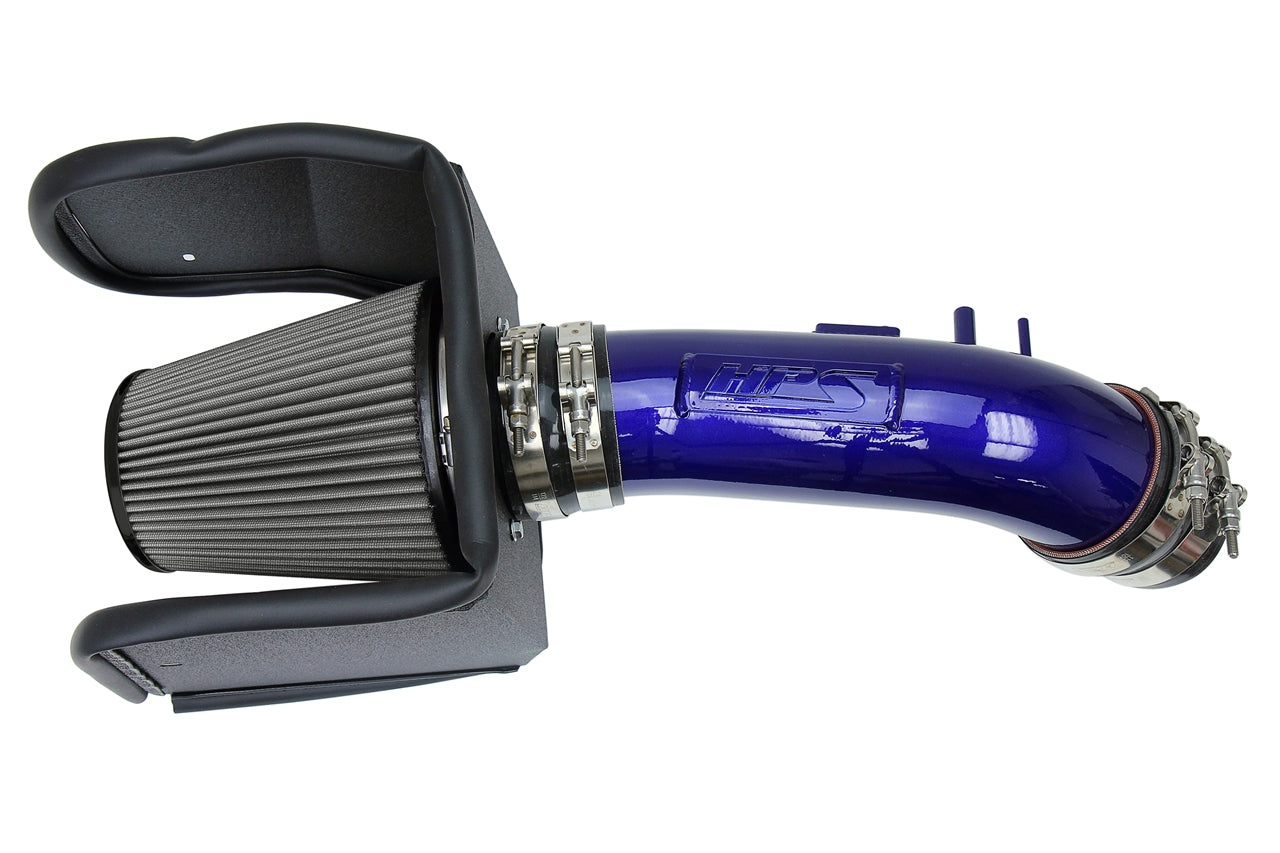 HPS Performance Air Intake Kit With Heat Shield 827-635BL Blue - 827-635BL