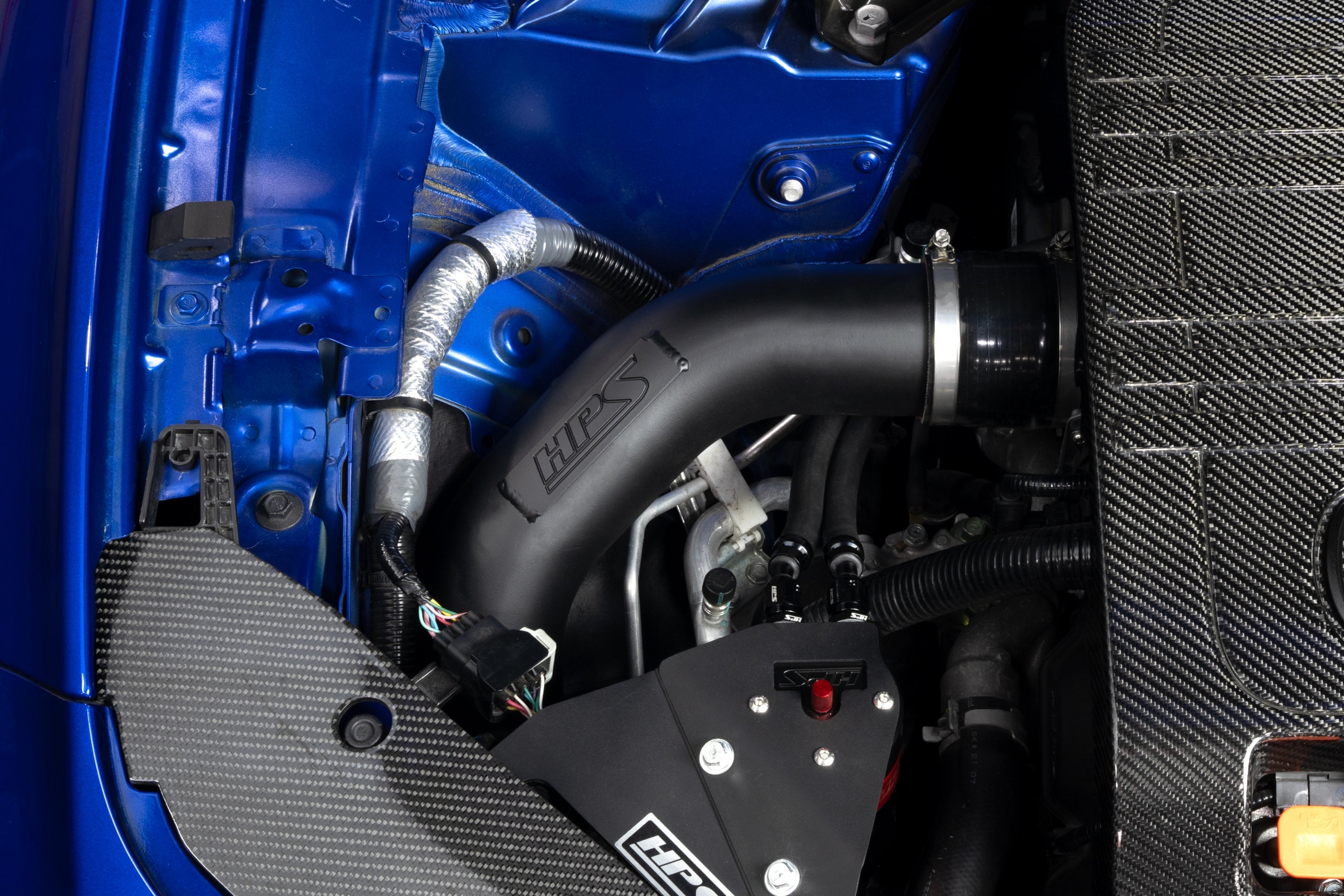 HPS Performance Hot and Cold Side Turbo Charge Pipe Kit 17-164BL Blue - 17-164BL