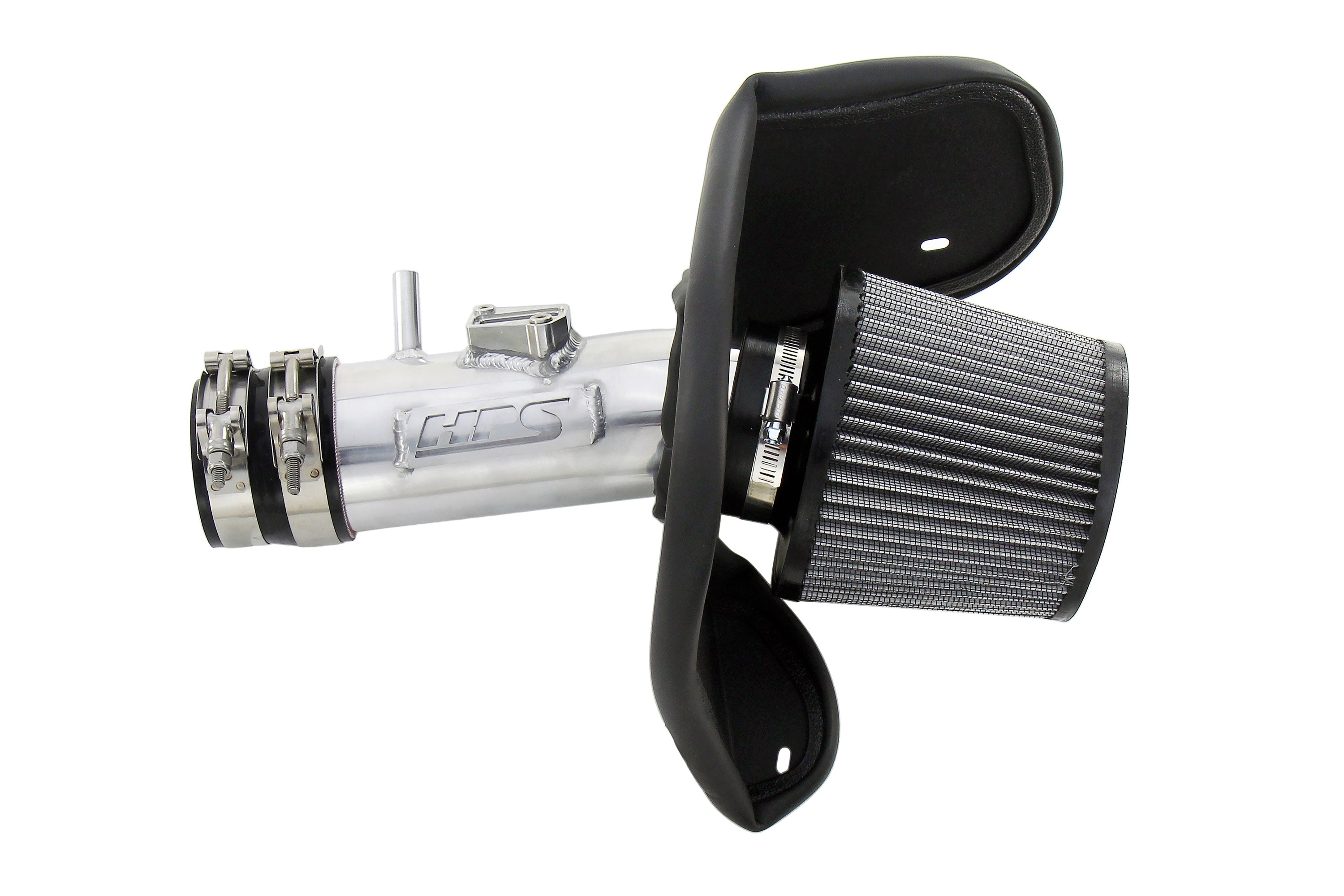 HPS Performance Air Intake Kit With Heat Shield 827-701P Polished - 827-701P