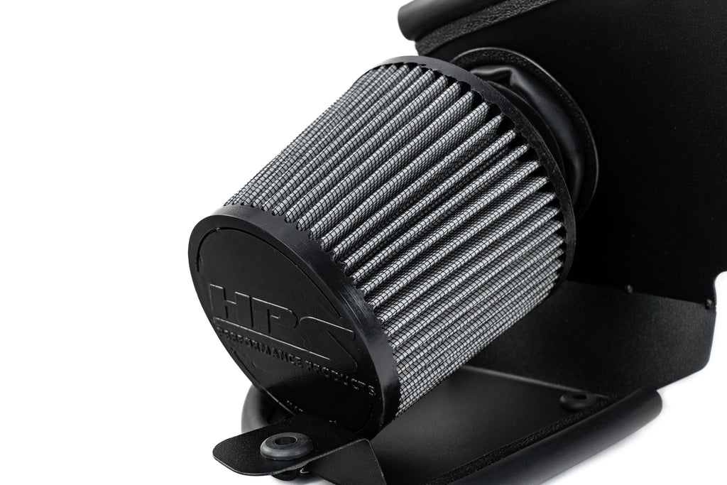 HPS Performance Air Intake Kit With Heat Shield 827-714P Polished - 827-714P