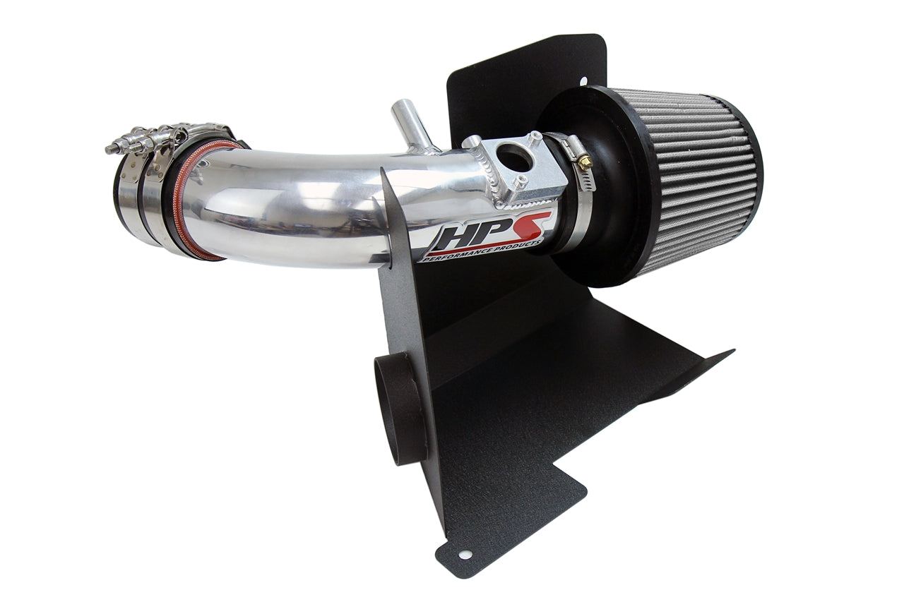 HPS Performance Air Intake Kit With Heat Shield 827-111P Polished - 827-111P
