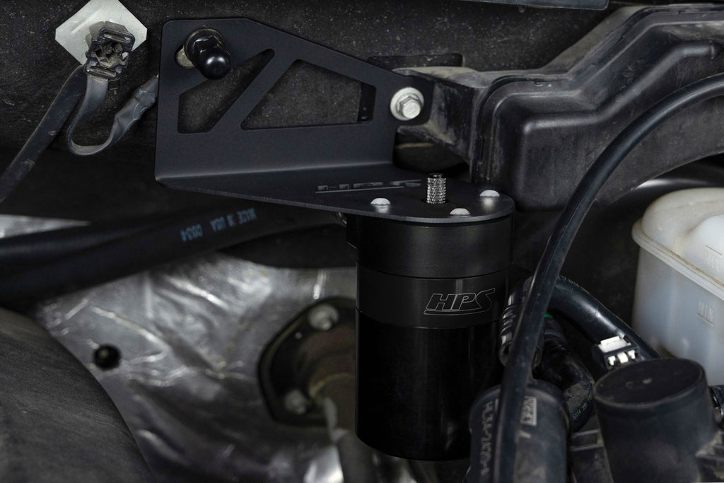 HPS Performance Oil Catch Can Kit 860-028WB Black - 860-028WB