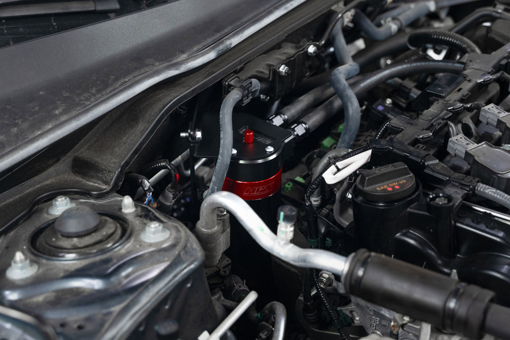 HPS Performance Oil Catch Can Kit 860-031 Red - 860-031