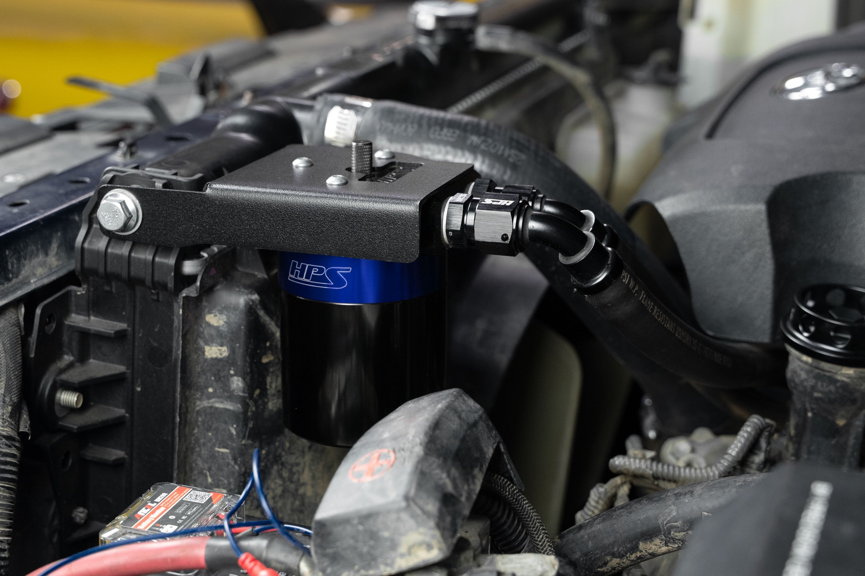 HPS Performance Oil Catch Can Kit 860-033BL Blue - 860-033BL
