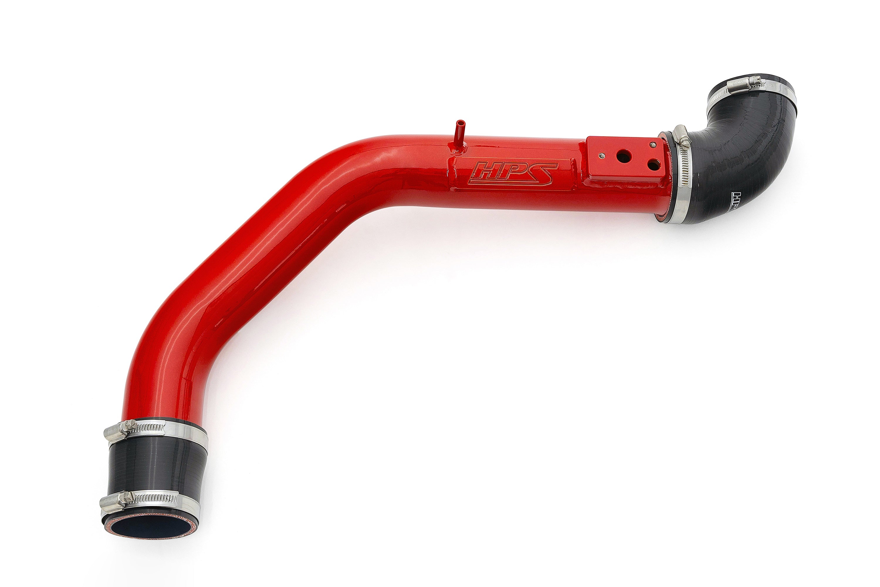 HPS Performance Upper Cold Side Charge Pipe Kit 17-124R Red - 17-124R