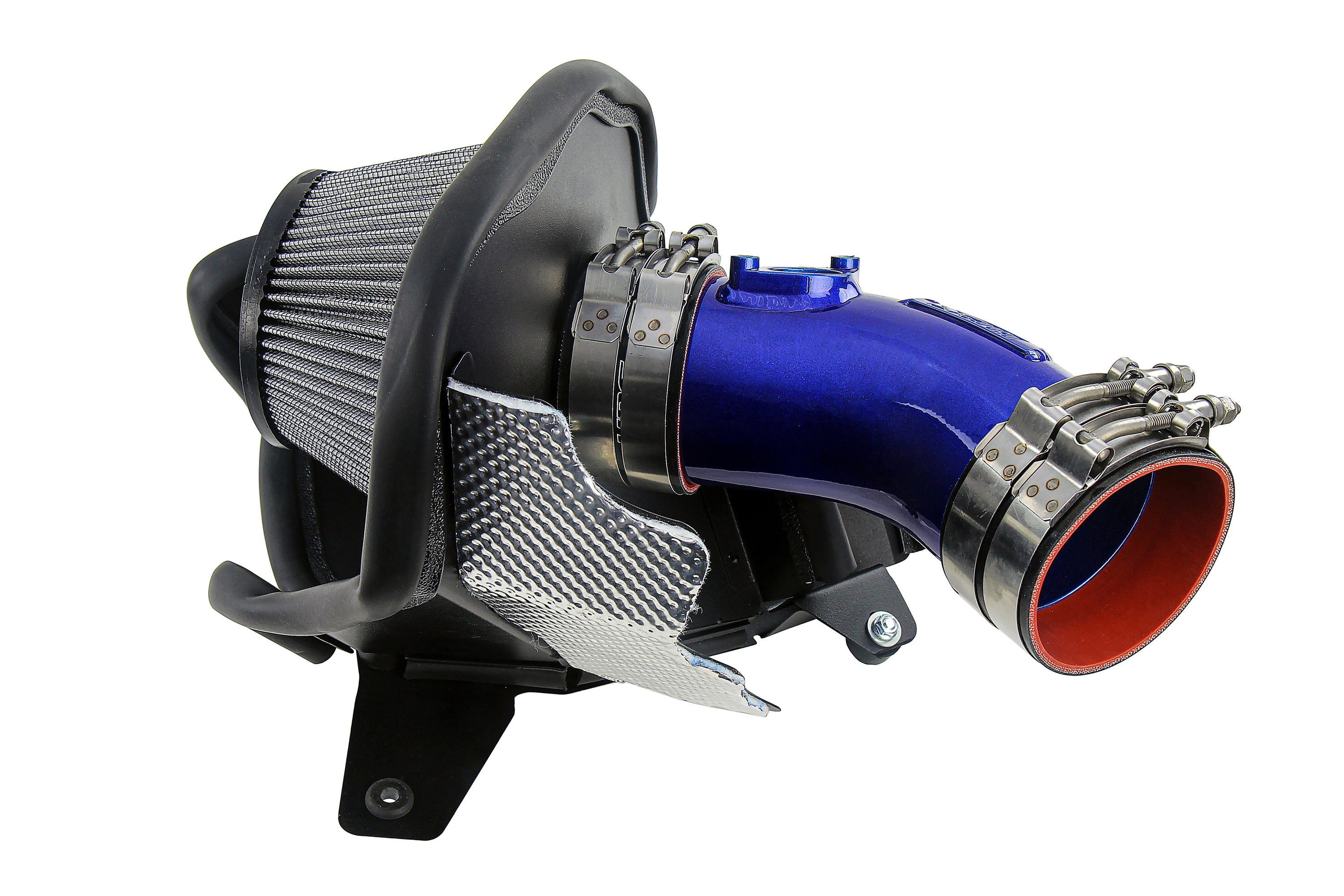HPS Performance Air Intake Kit With Heat Shield 827-717BL Blue - 827-717BL
