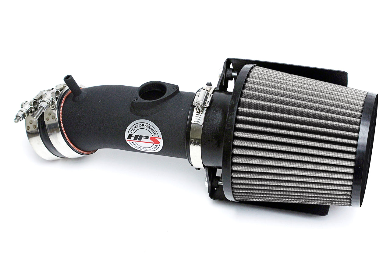 HPS Performance Air Intake Kit With Heat Shield 827-547WB Black - 827-547WB