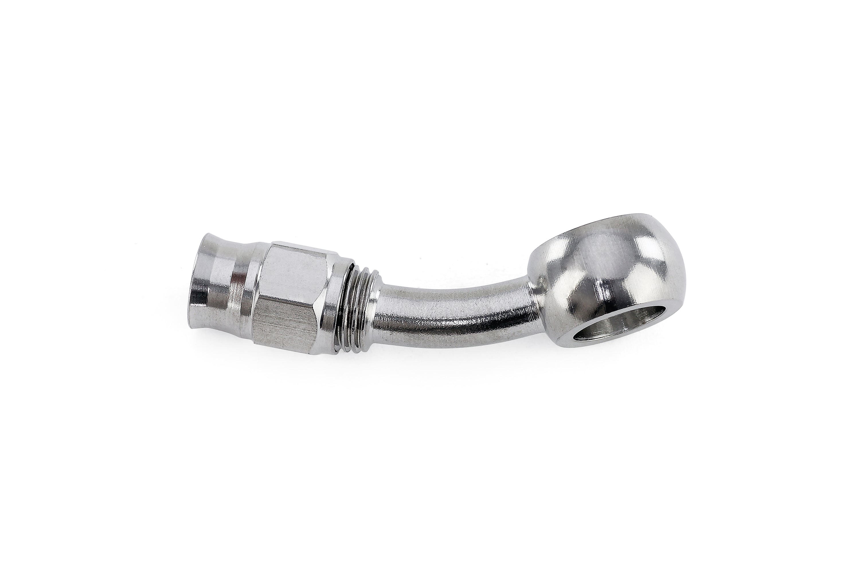 HPS Performance 350 Series AN -3 Push-On 20 Degree Banjo Hose End 350-2003SSB