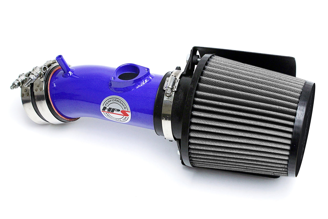 HPS Performance Air Intake Kit With Heat Shield 827-547BL Blue - 827-547BL