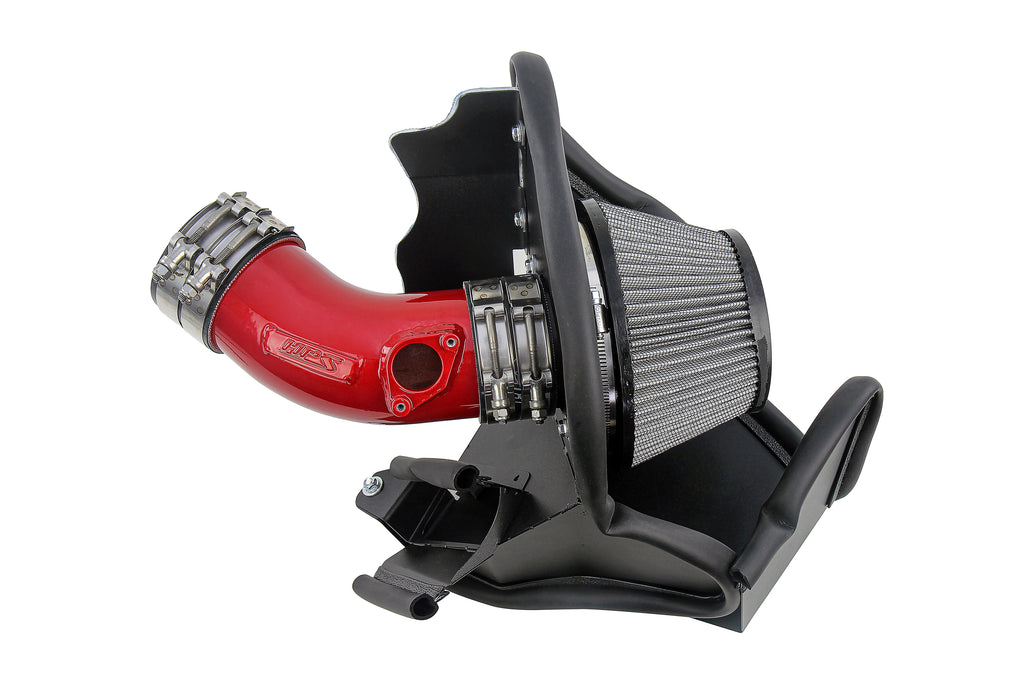 HPS Performance Air Intake Kit With Heat Shield 827-717R Red - 827-717R