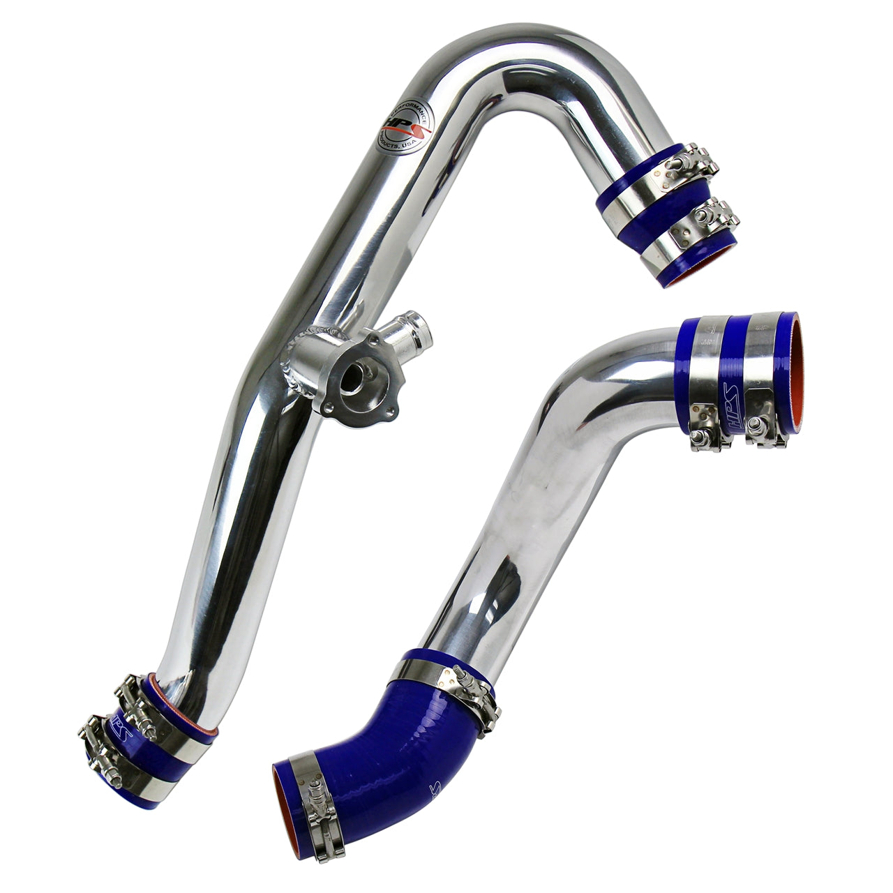 HPS Performance Hot and Cold Side Charge Pipe Kit 17-102P Polished - 17-102P