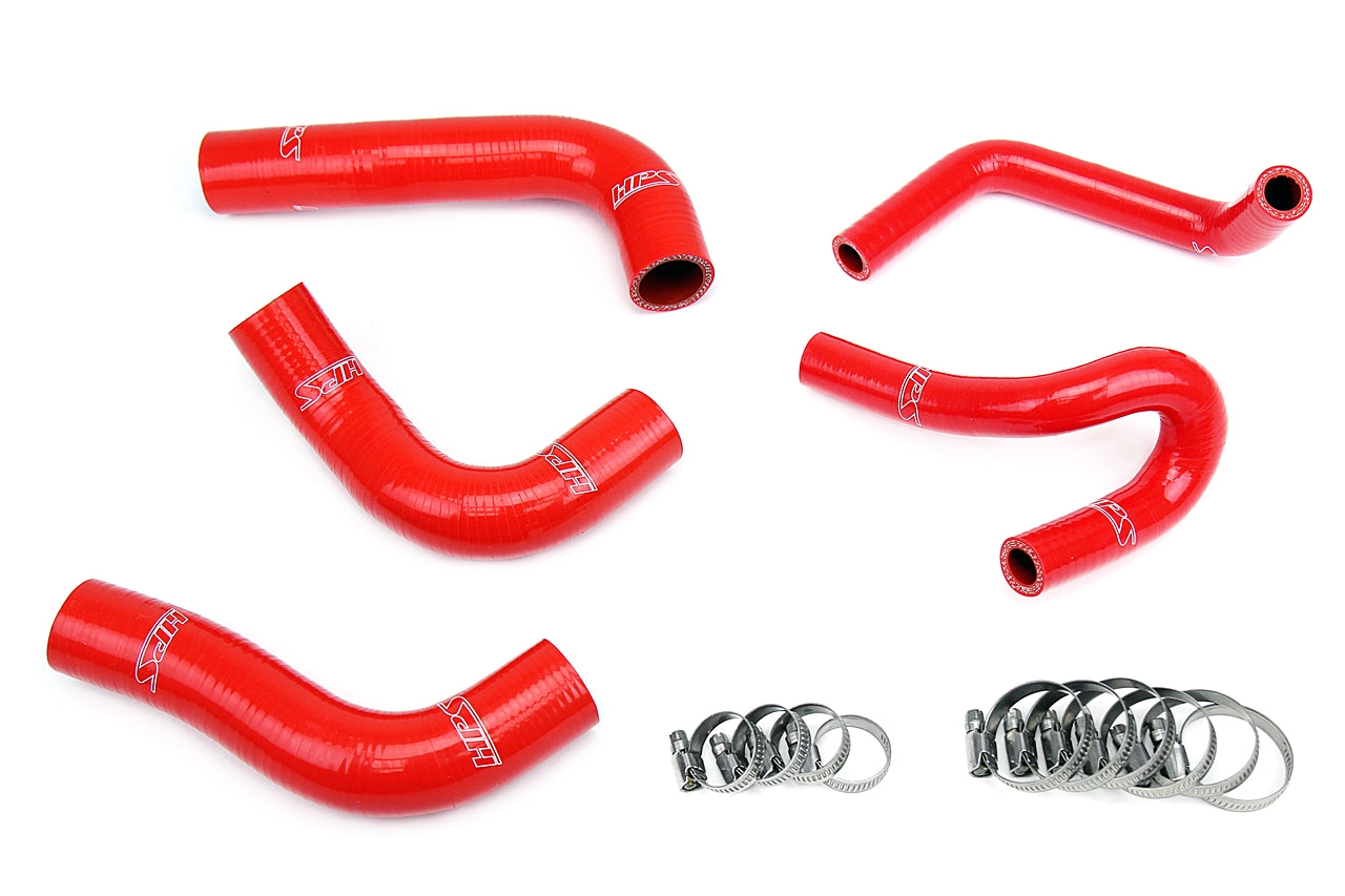 HPS Performance Hps Silicone Radiator And Heater Coolant Hose Kit 57 1412 Red Red - 57-1412-RED