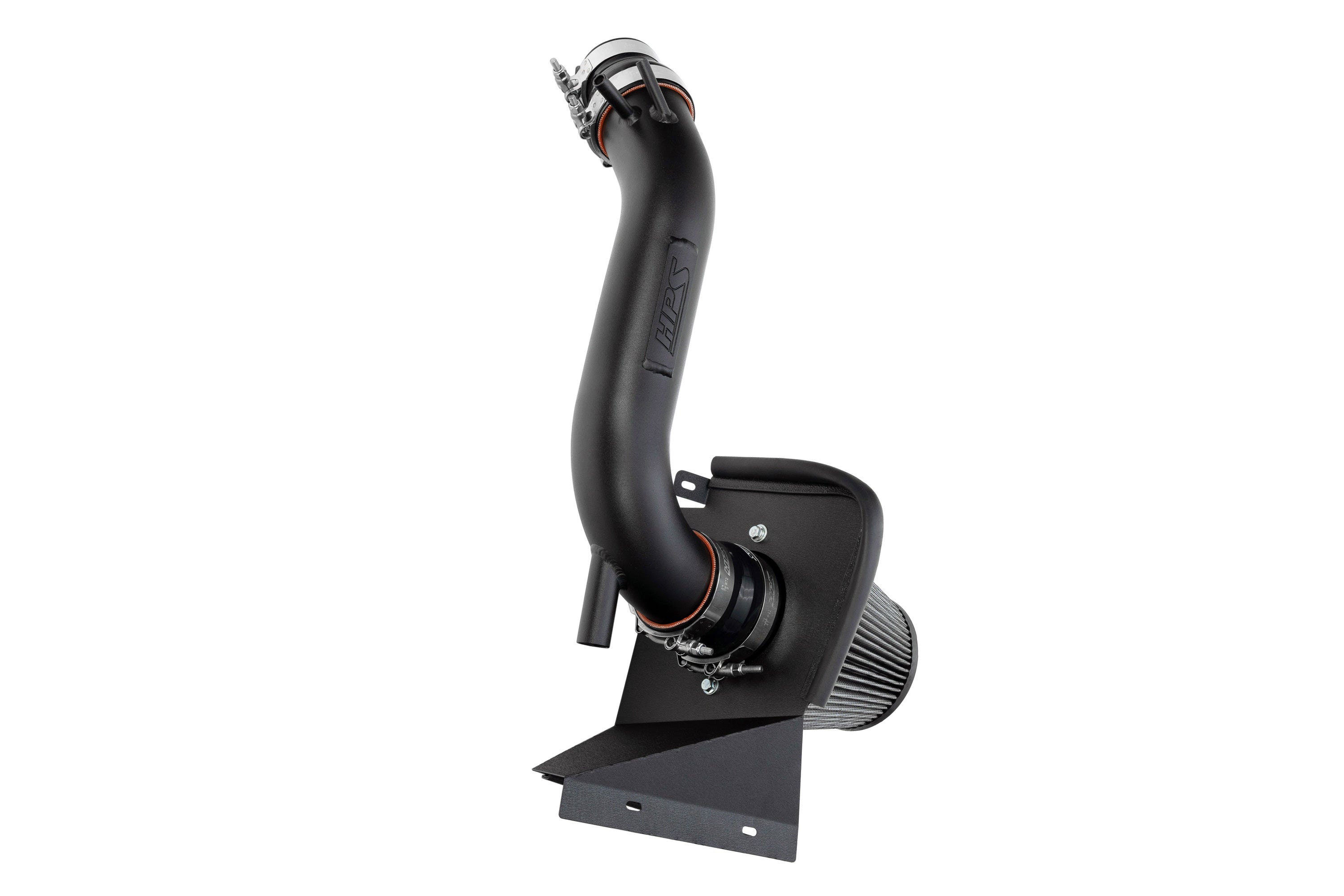 HPS Performance Air Intake Kit With Heat Shield 827-721WB Black - 827-721WB