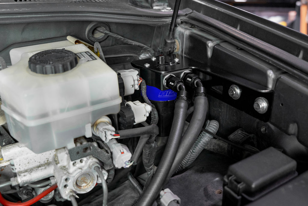 HPS Performance Oil Catch Can Kit 860-018BL, Blue - 860-018BL