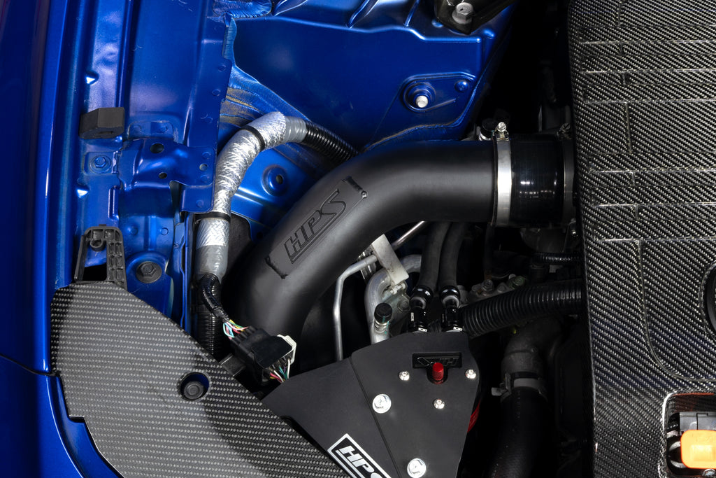 HPS Performance Hot and Cold Side Turbo Charge Pipe Kit 17-168WB Black - 17-168WB