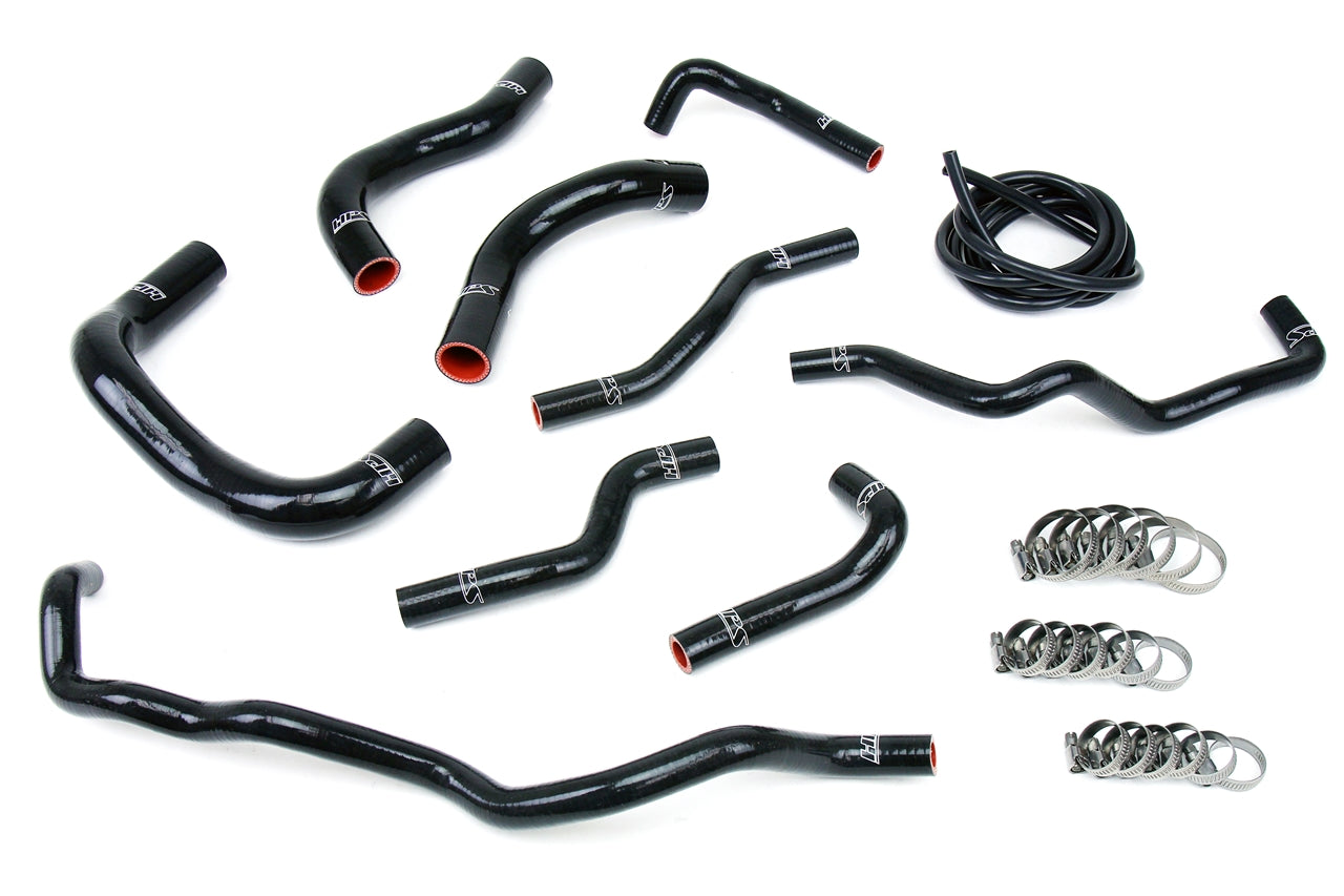 HPS Performance Hps Silicone Radiator And Heater Coolant Hose Kit 57 1341 Blk Black - 57-1341-BLK