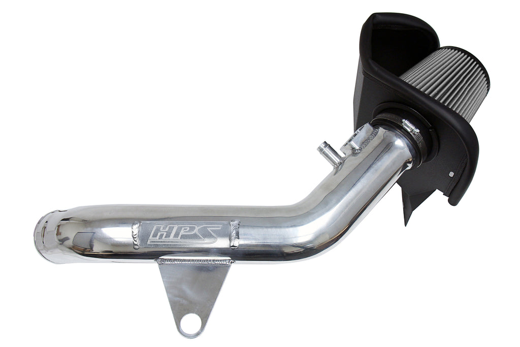 HPS Performance Air Intake Kit With Heat Shield 827-625P Polished - 827-625P