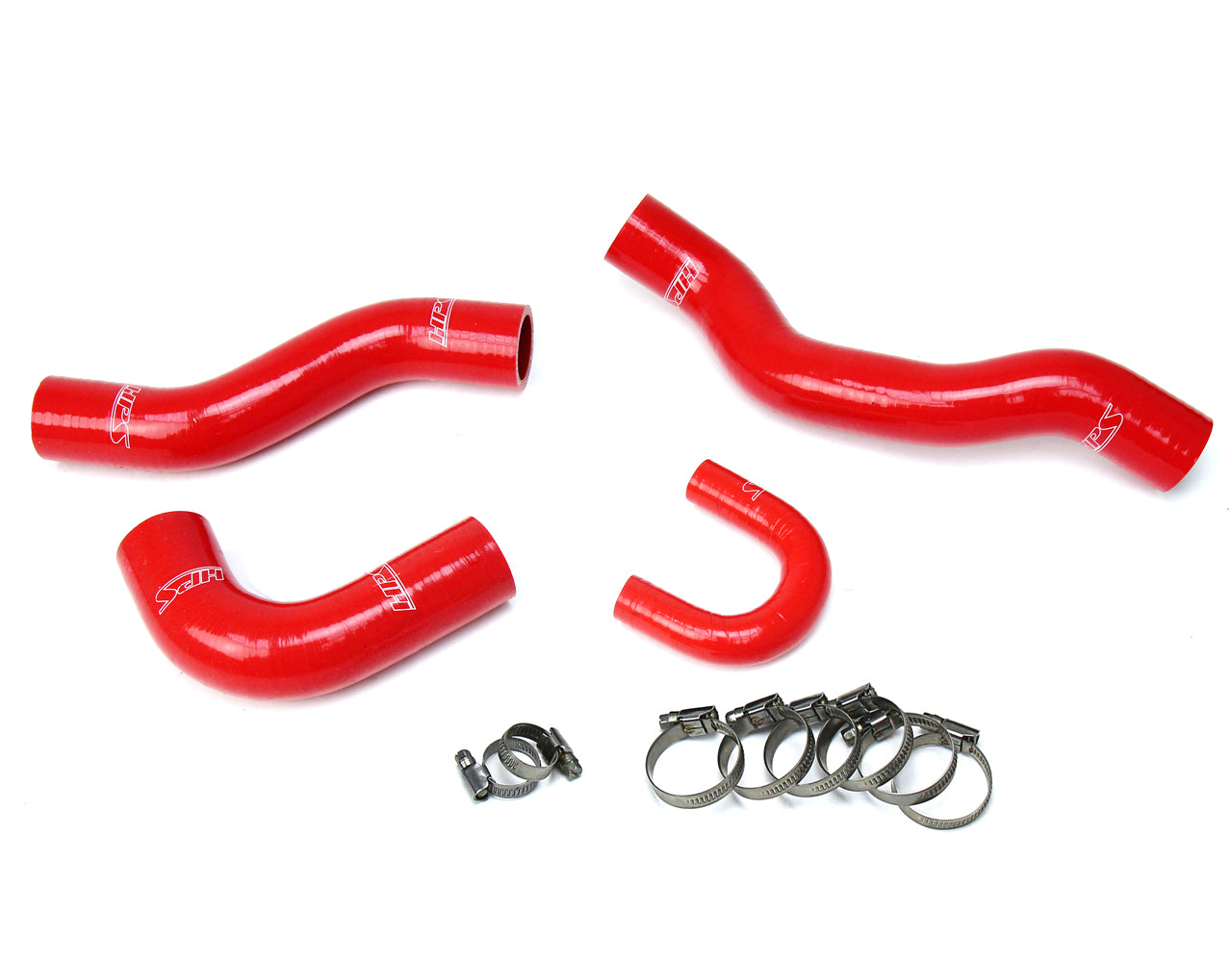HPS Performance Hps Silicone Radiator Coolant Hose Kit 57 1477 Red Red - 57-1477-RED