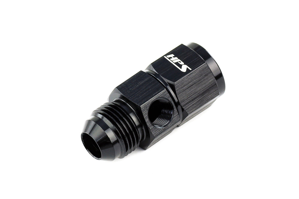 HPS Performance AN -3 Male to Female Adapter with 1/8 NPT Take Off AN192-03