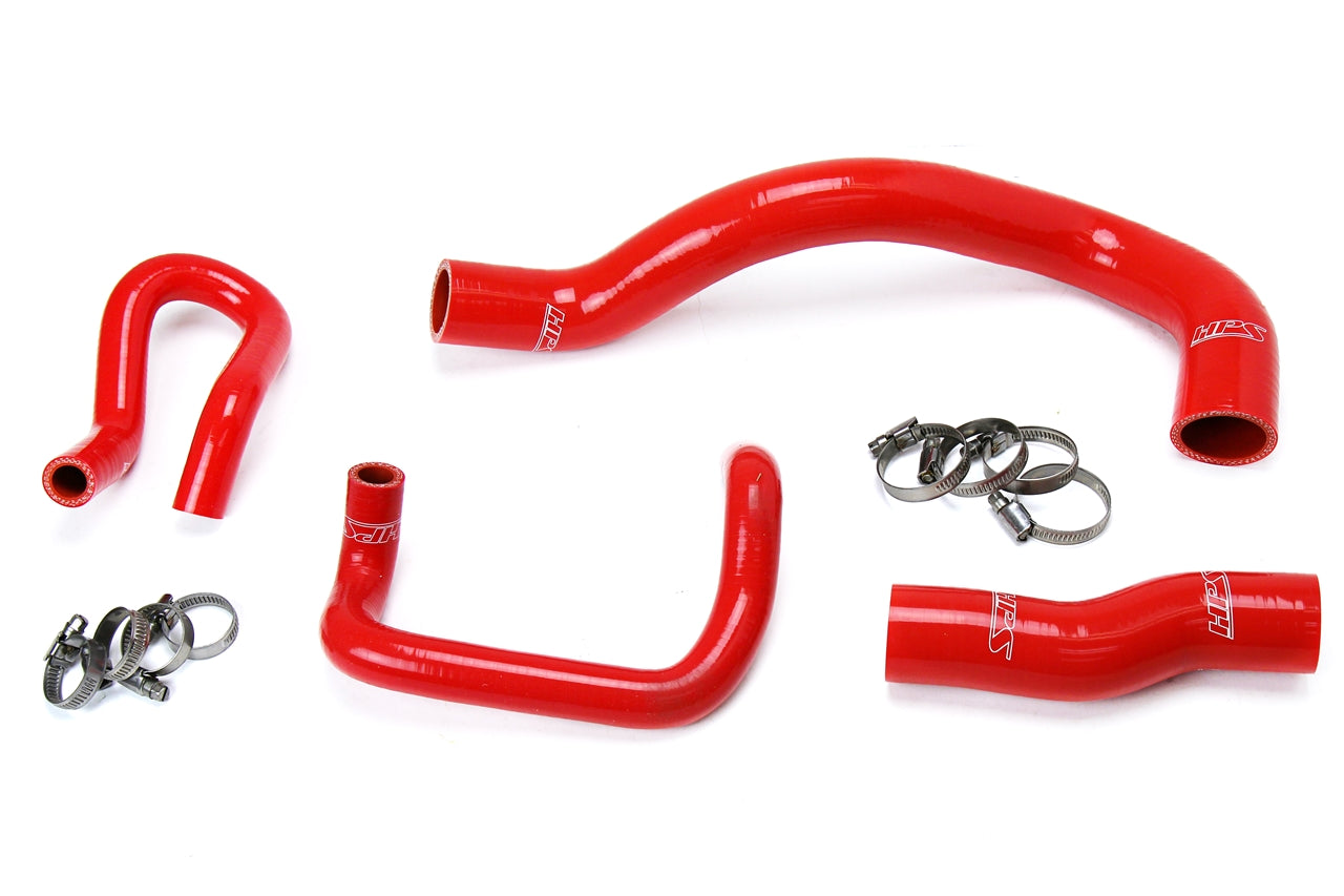 HPS Performance Hps Silicone Radiator And Heater Coolant Hose Kit 57 1641 Red Red - 57-1641-RED