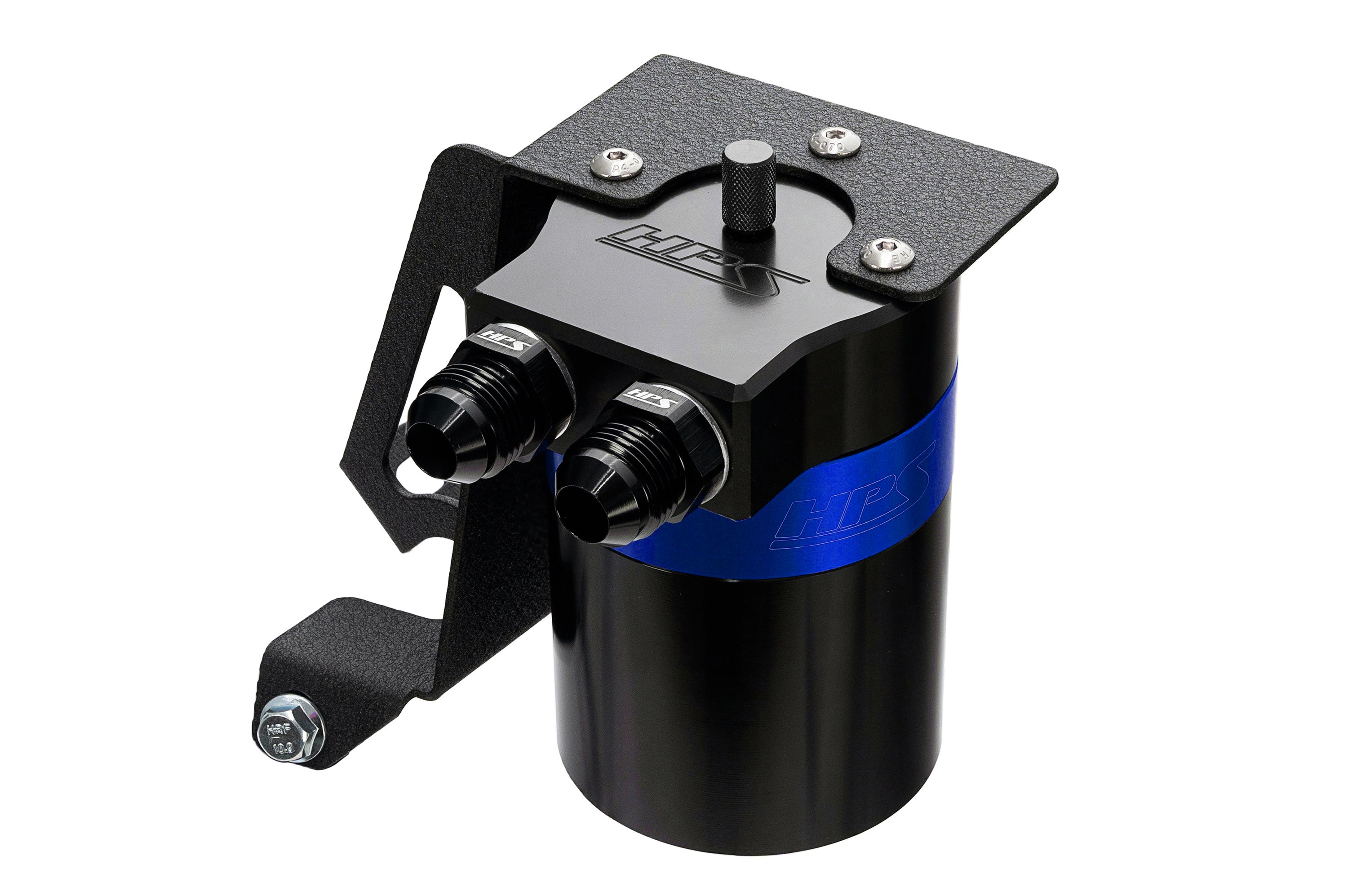 HPS Performance Oil Catch Can Kit 860-005BL, Blue - 860-005BL
