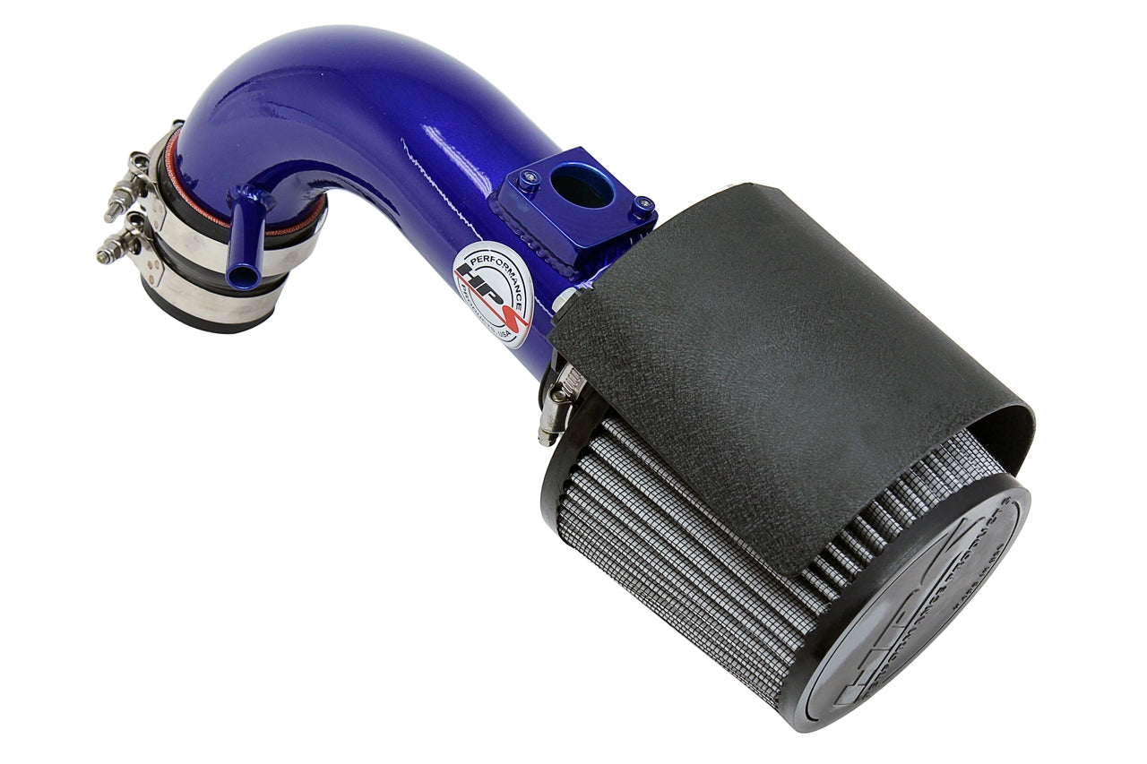HPS Performance Air Intake Kit With Heat Shield 827-501BL Blue - 827-501BL