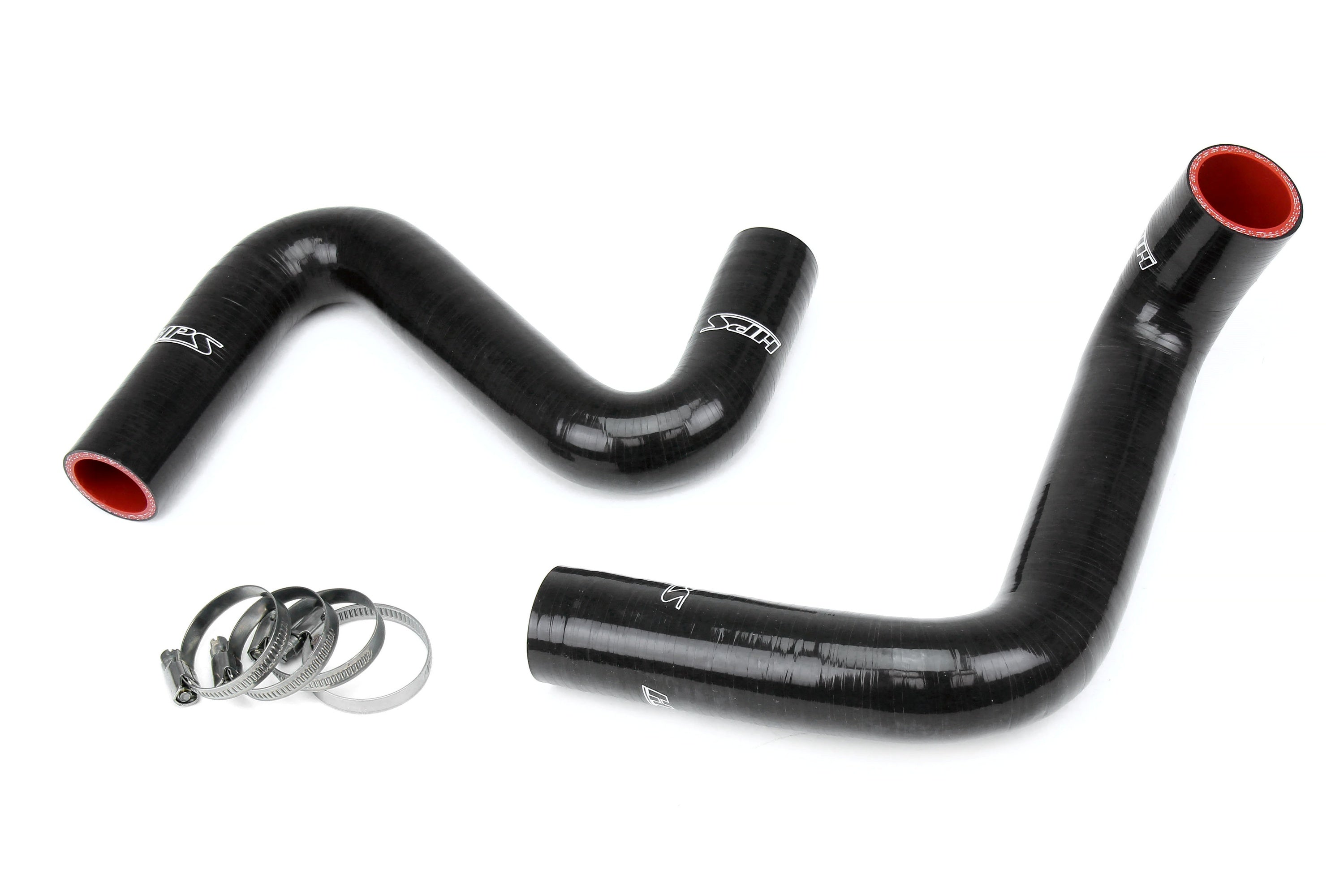 HPS Performance Hps Silicone Radiator Coolant Hose Kit 57 1957 Blk Black - 57-1957-BLK