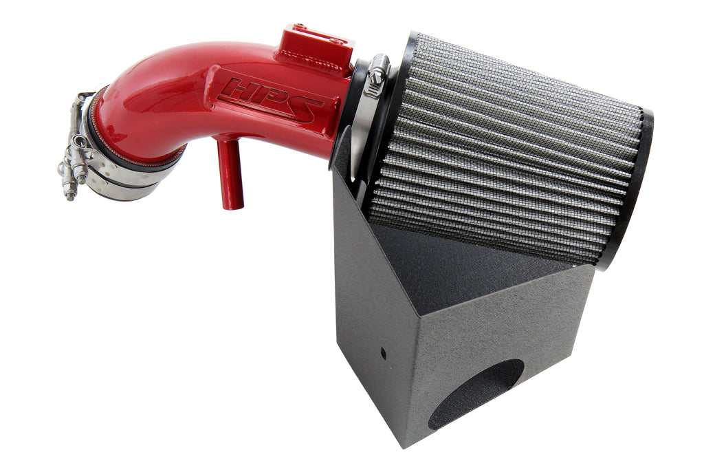 HPS Performance Air Intake Kit With Heat Shield 827-694R Red - 827-694R
