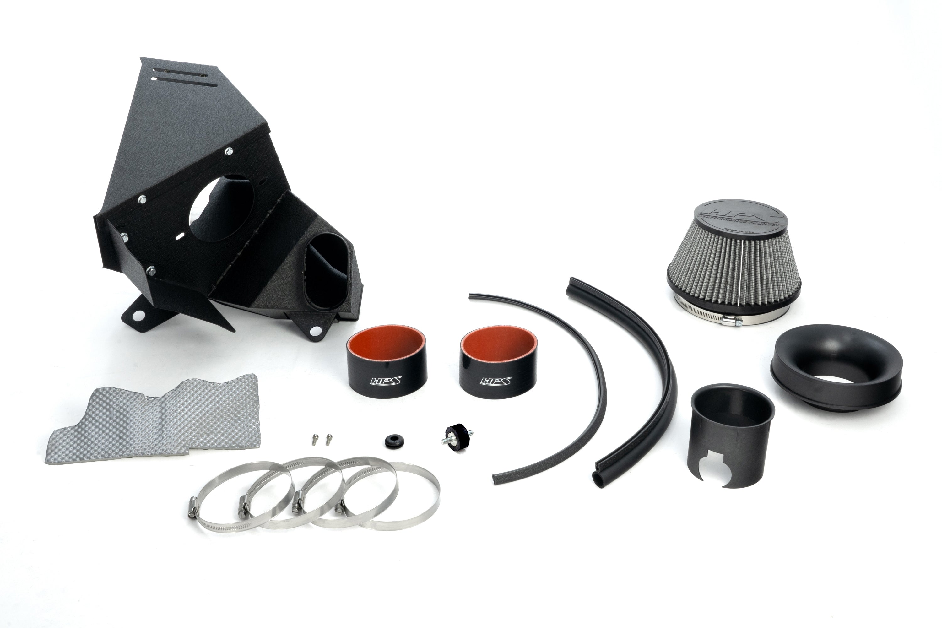 HPS Performance Air Intake Kit With Heat Shield 827-783BL Blue - 827-783BL