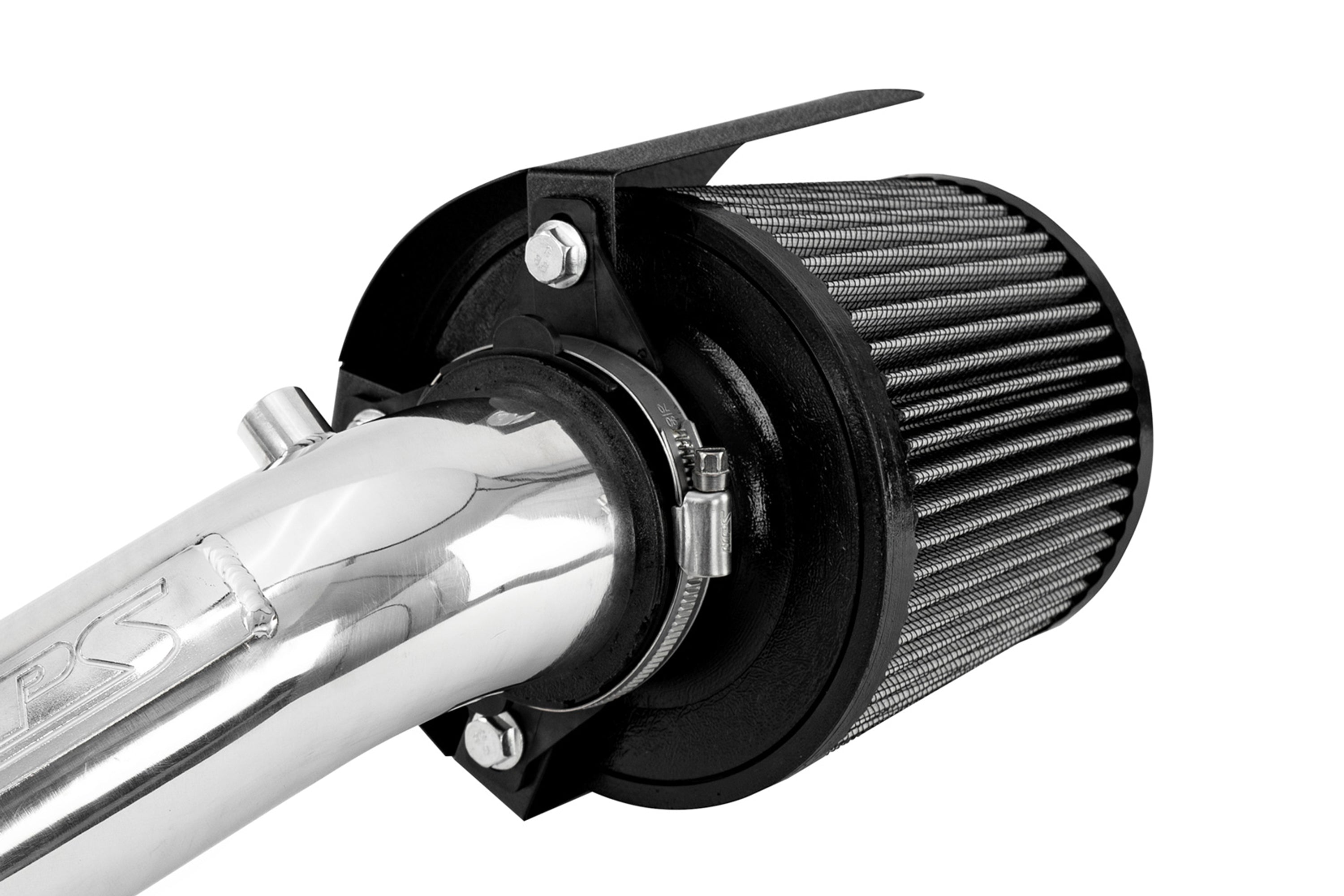 HPS Performance Universal Aluminum Engine Air Intake Heat Shield HSK-404 Black - HSK-404