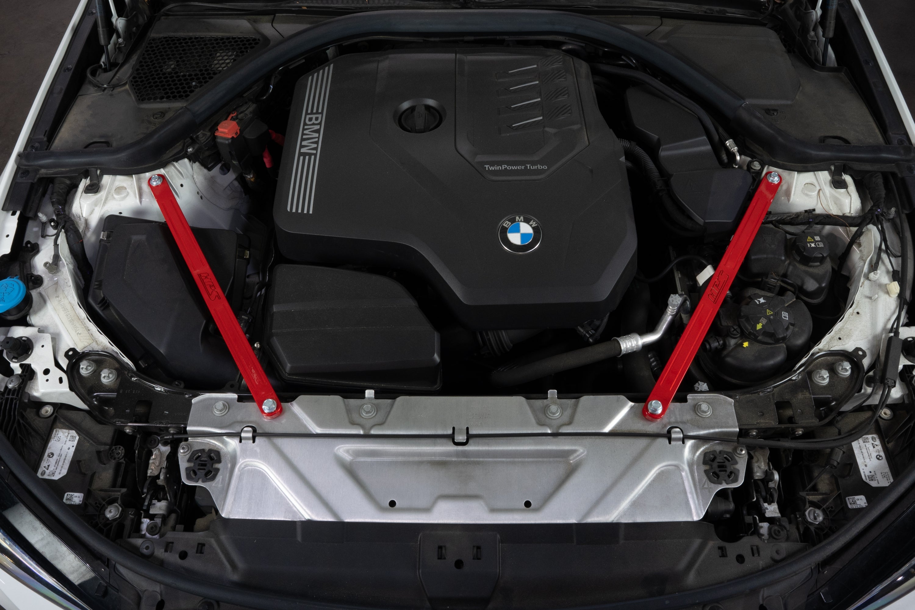 HPS Performance Front Strut Bar 42-115R Red - 42-115R